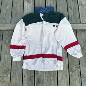 Catalina Turtleneck Sweater - Cream,‎ Green, and Red